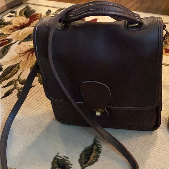 Vintage 80s Dark Brown Coach Bag - Picture 3 of 8